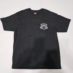Vintage 1996 Harley Davidson New Zealand T-Shirt Mens XL Black Made in Australia